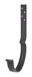Крюк крепления желоба длинный, сталь, l-140, d-125 мм, черный PURAL MATT RR 33, Aquasystem