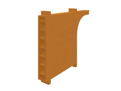 Вентиляционно-осушающая коробочка V-box 90, кирпичный, Bricko