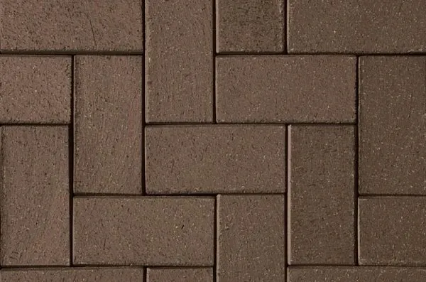Тротуарная клинкерная брусчатка, Schwarz Braun 200х100х20 мм, ABC Klinkergruppe Brick, изобр. 1