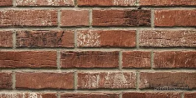 Клинкерная облицовочная плитка, 240×71×14 мм, 374 shabbyrot, Stroeher