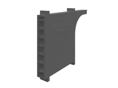 Вентиляционно-осушающая коробочка V-box 90, темно-серая, Bricko