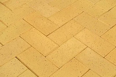 Тротуарная клинкерная брусчатка 200х100х40 мм, Amarillo Ronda, La Paloma ceramicas