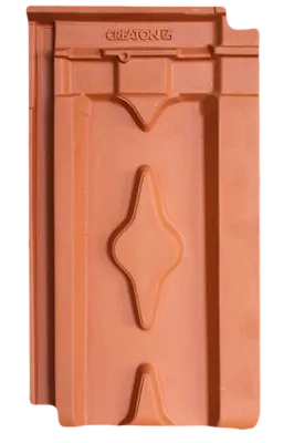 Керамическая черепица Creaton Herzziegel, Натуральный красный