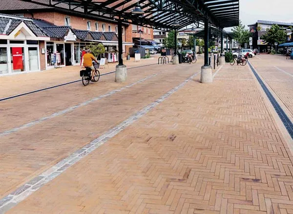 Тротуарная клинкерная брусчатка Kopenhagen gelb-Kohlebrand, 292x71x52 ABC Klinkergruppe Brick, изобр. 3