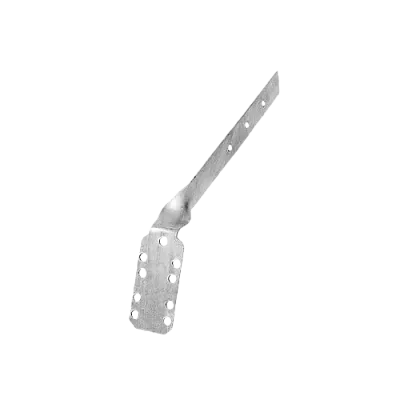 Крепежная планка изогнутая универсальная, металлическая, 125-150 мм, BRYZA