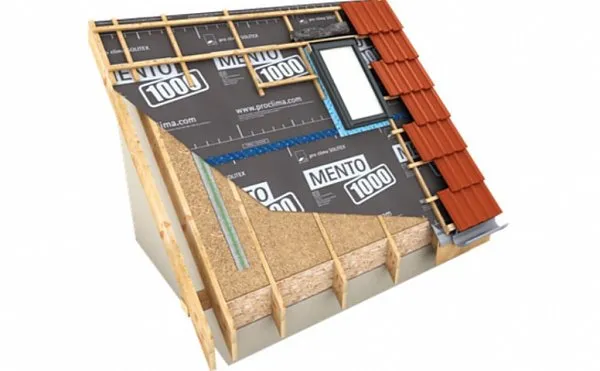 SOLITEX MENTO 1000 connect ветровлагозащитная мембрана (1,5 м х 50 м), Pro clima, изобр. 2