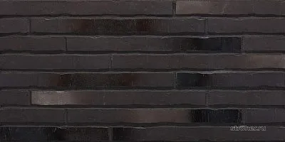 Клинкерная облицовочная плитка, 490×40×14 мм, 453 siber-schwarz, Stroeher