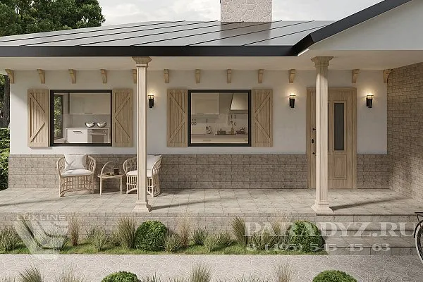 Плитка фасадная гладкая 245x66x7,5мм, Mattone Pietra Beige, Paradyz, изобр. 3