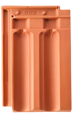 Керамическая черепица Erlus Grossfalzziegel, Натуральный красный