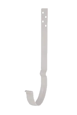 Крюк крепления желоба удлиненный, сталь, d-125 мм l-220 мм, белый,  Aquasystem