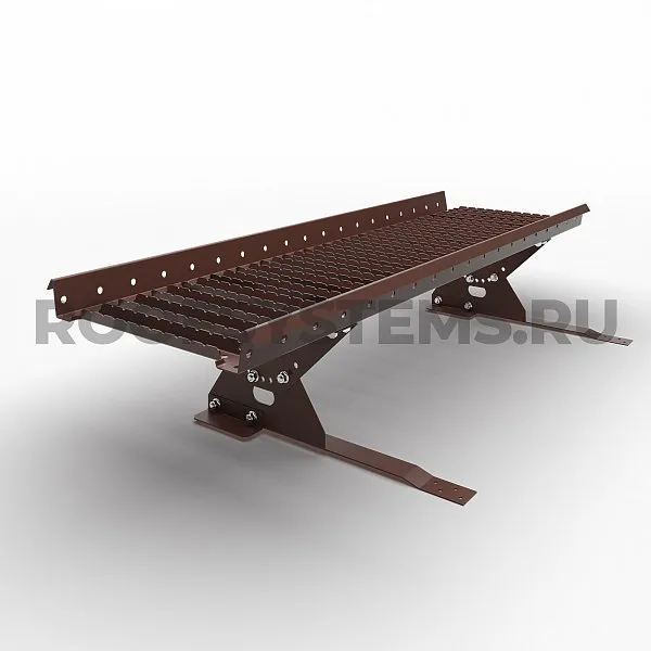 Мостик кровельный Prestige ZN 360, Для композитной кровли и сланца, 1,2м., Ral 8017, Коричневый, Roofsystems, изобр. 1