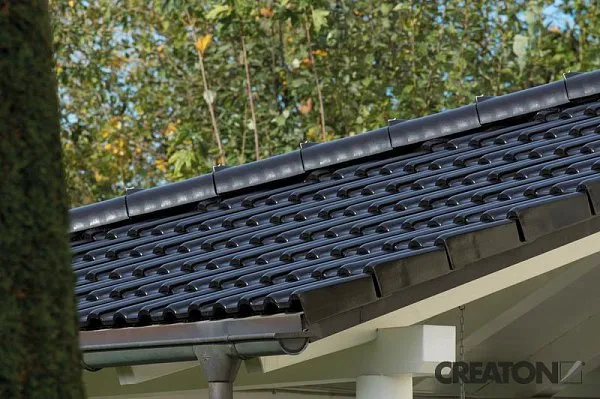 Керамическая черепица Creaton Maxima Finesse, цвет Черная глазурь, изобр. 8