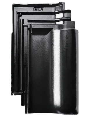 Керамическая черепица Erlus E 58RS, Бриллиантовый черный
