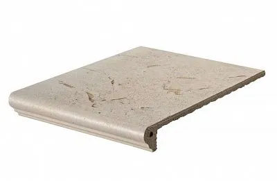 Ступень флорентинер, 335x240x10 мм, Muschelweiss, ABC Klinkergruppe