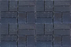 Тротуарная клинкерная брусчатка 200х100х40 мм, Negro Lanzarote, La Paloma ceramicas