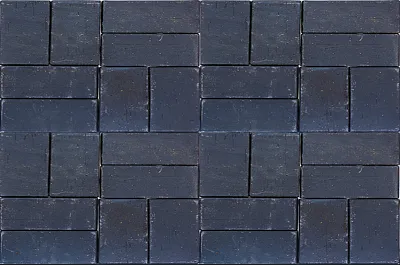 Тротуарная клинкерная брусчатка 200х100х40 мм, Negro Lanzarote, La Paloma ceramicas