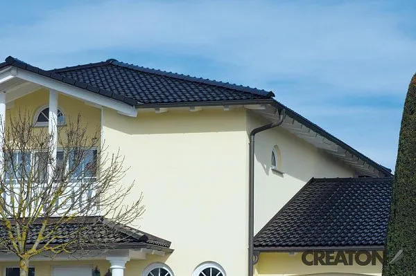 Керамическая черепица Creaton Maxima Finesse, цвет Черная глазурь, изобр. 6