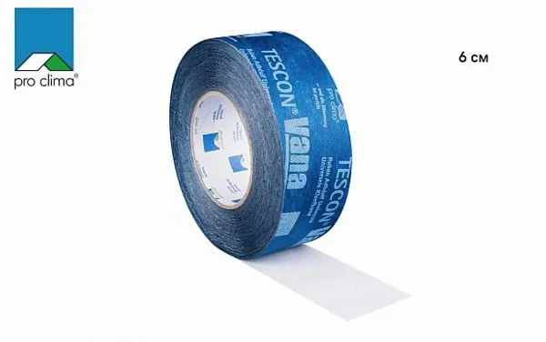 TESCON VANA клейкая лента (6 см x 30 м), Pro clima, изобр. 1