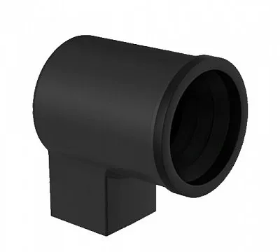 Переходник STAL2, 125/80 мм, цвет Черный, Galeco