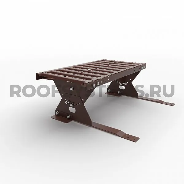 Ступенька кровельная Prestige ZN 330, Для композитной кровли и сланца, 0,6м., Ral 8017, Коричневый, Roofsystems, изобр. 1