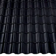 Керамическая черепица Braas Агат 12V, Tiefschwarz