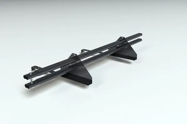 Комплект снегозадержания Prestige ZN 1,5м., Master для фальцевой кровли, (состав: 4 опоры, 16 зажимов, 2 трубы, комплект крепления), чёрный тёмный, Roofsystems , изобр. 1