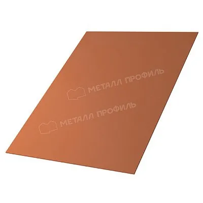 Лист плоский VikingMP® E, 0,5мм, Коричневая медь, Ral 8004, МеталлПрофиль