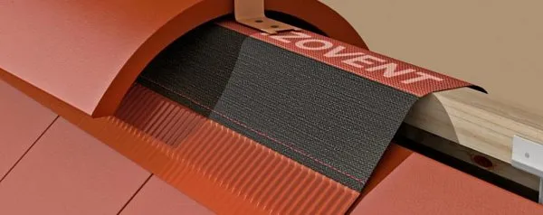 Аэроэлемент конька/хребта IZOVENT STANDARD (310мм x 5м), Черный, 4roof, изобр. 2