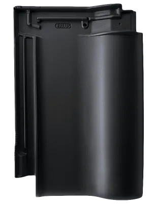 Керамическая черепица Erlus E 58 PLUS, Черный матовый