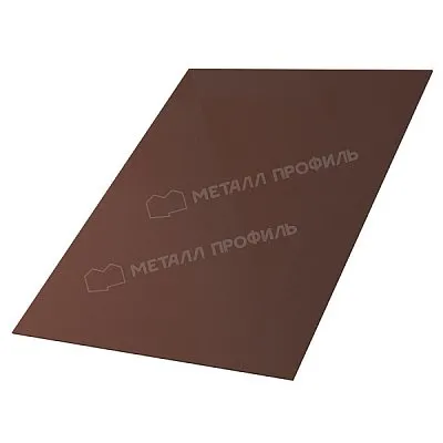 Лист плоский VikingMP® E, 0,5мм, Коричневый шоколад, Ral 8017, МеталлПрофиль