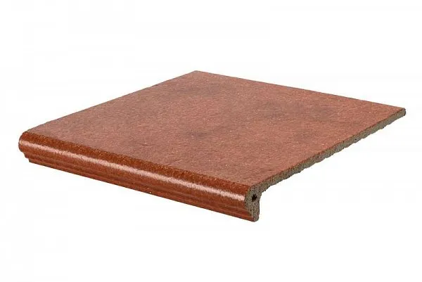Ступень флорентинер, 335x310x10 мм, Granit Rot, ABC Klinkergruppe, изобр. 1