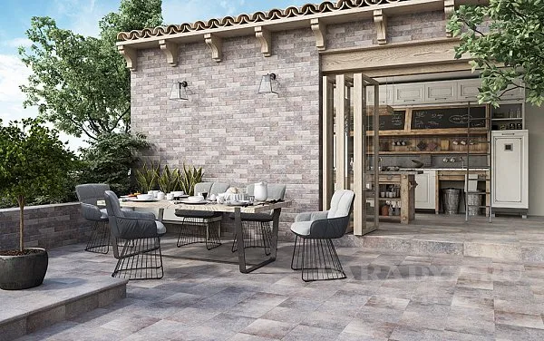 Плитка фасадная гладкая 245x66x7,5мм, Viano Grys, Paradyz, изобр. 3