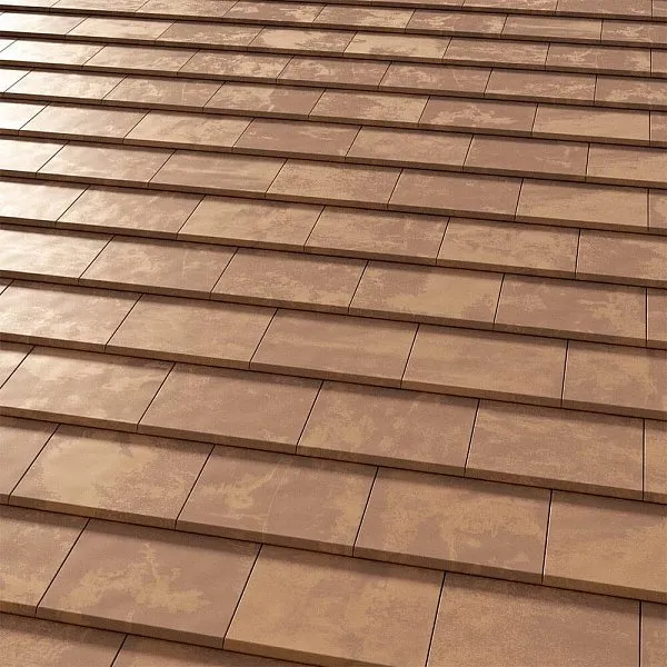 Керамическая черепица Flat 5XL, Tokyo Copper, Tejas Borja (Струйная печать под оксид меди), изобр. 1