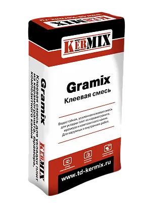 Клей для керамической плитки Gramix 2230, Kermix