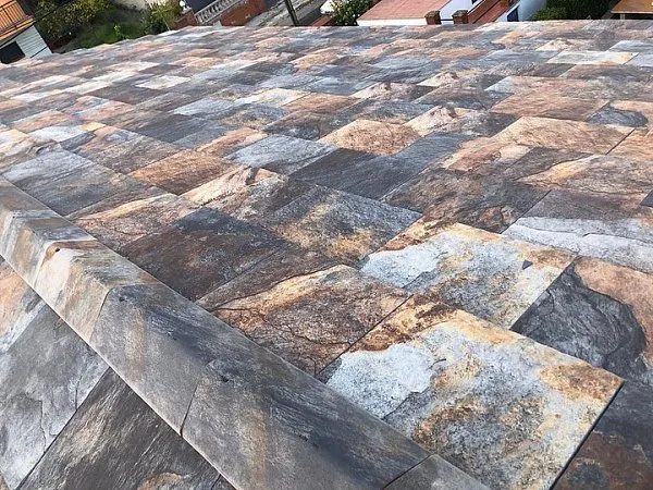 Керамическая черепица Flat 5XL, Nepal Orange, Tejas Borja (Струйная печать под сланец), изобр. 12