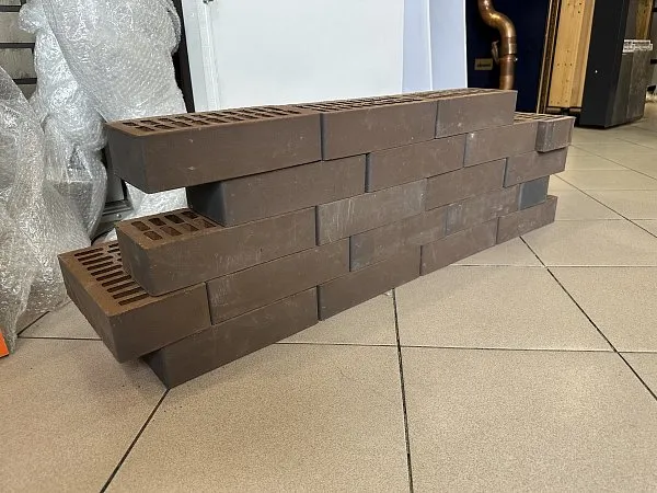 Лицевой керамический кирпич пустотелый, Steel Premium, NF (Серо-коричневый), уценка, Красная гвардия, изобр. 1