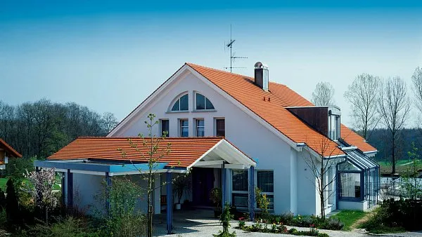Керамическая черепица Creaton Biber Ambiente Geradschnitt, Медный, изобр. 3