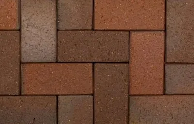 Тротуарная клинкерная брусчатка, Kiel-Heidebunt 200х100х45 мм, ABC Klinkergruppe Brick