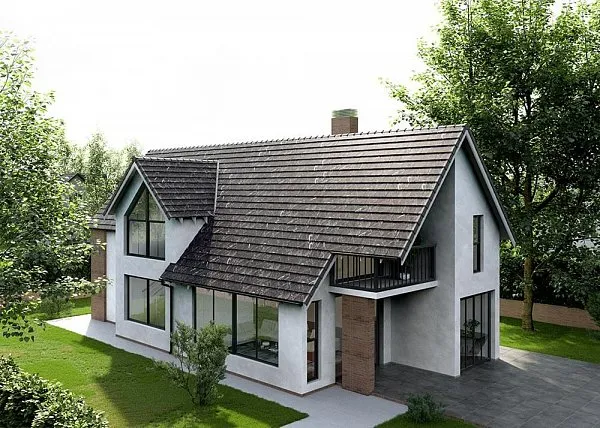 Керамическая черепица Flat 5XL, Roma Dark, Tejas Borja (Струйная печать под мрамор), изобр. 8