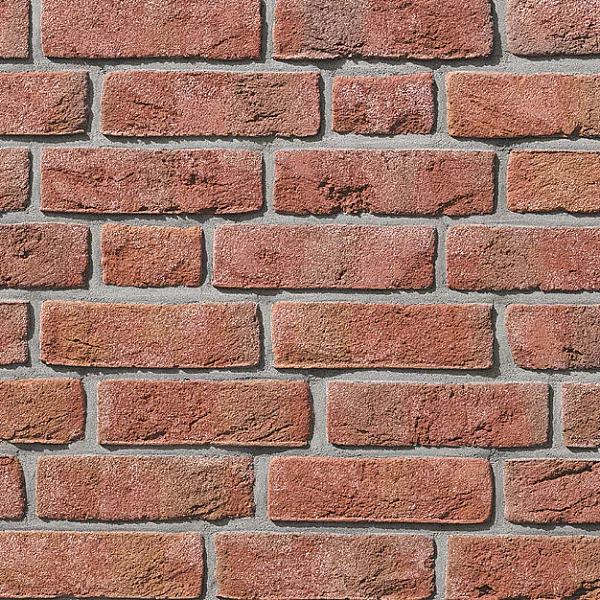 Облицовочный кирпич FORMBACK Светло-красный пестрый (hellrot-bunt) ручн.форм. (handform), 240x115x71 мм, Röben, изобр. 1