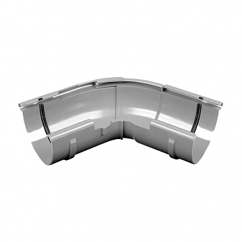 Угол внешний регулируемый 120-145 гр, пвх, d-150 мм, белый, BRYZA